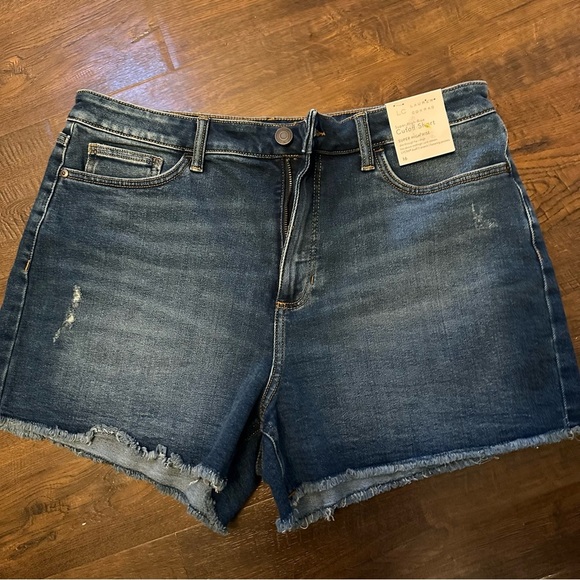 LC Lauren Conrad Cut Off Jean Shorts Size 16 NEW - Picture 1 of 4